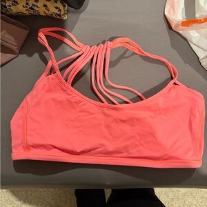 Lululemon Athletica Coral Strappy Sports Bra